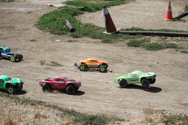 Radio Controlled Car and Trucks running at A Place To Play Park, Santa Rosa, CA.