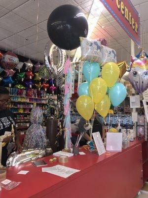 AT PARTY DEPO THEY CAN DO SAME DAY GENDER BALLOONS!!!!