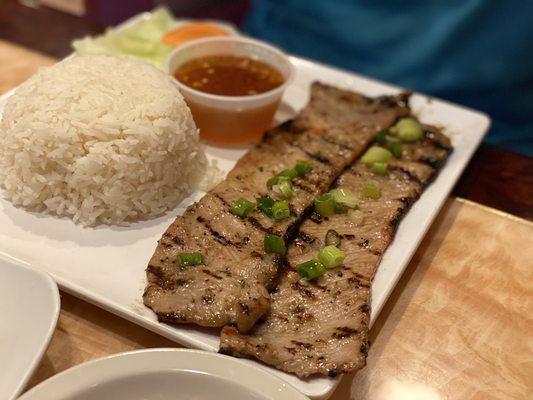 Grilled Pork with Rice