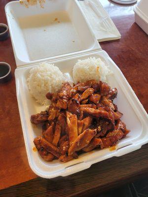 Spicy teriyaki chicken