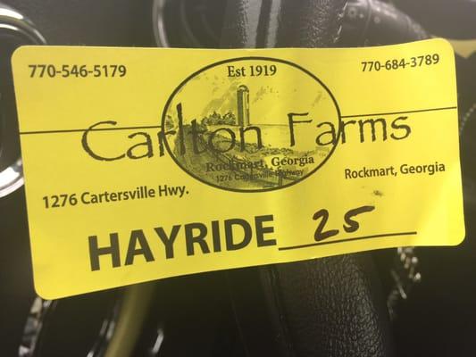 Hayride pass