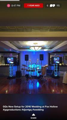 GQ Productions Inc Wedding set up