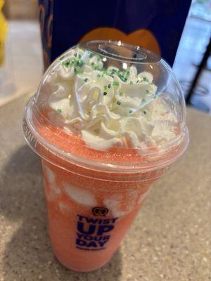 Watermelon and Cream Slushie - A pregnant ladies dream! LOL