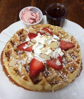 Strawberry Belgian Waffle!