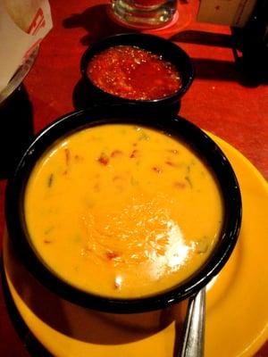 free queso dip with check in!