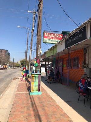 Front of restaurant