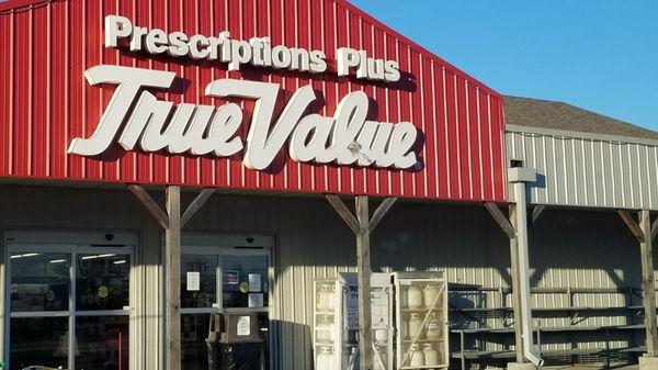 Front of the hardware store