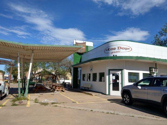 Exterior.  I love the old gas station look. It's so Route 66!