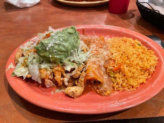 Enchilada and tostada