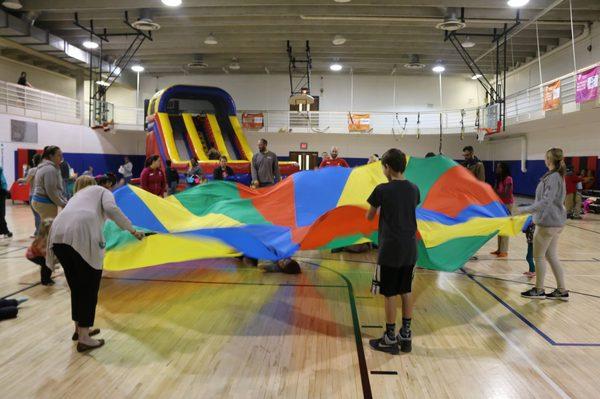 youth activities in the gym