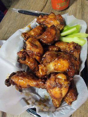 Kickin Bourbon Wings