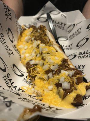 Chili cheese dog