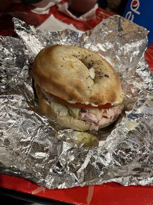 Toms turkey, on bialy