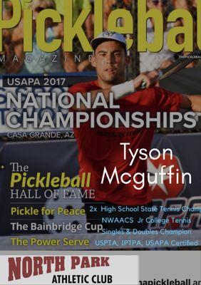 Yes! This happened! Tyson McGuffin 2017 National Pickleball Champion is the new Director Of Tennis-Pickleball