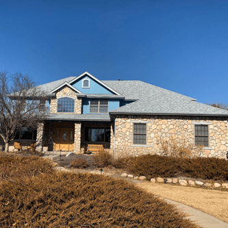 A great example of silver antique shingles Bulldog Roofing has recently installed. Call us today for a free inspection!