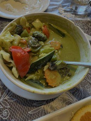 Green veggie curry