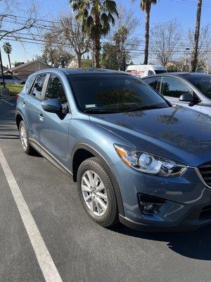 2016 Mazda CX-5 with color stable tint.