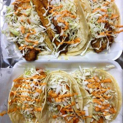 Fish Tacos & Shrimp Tacos