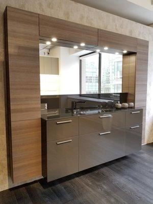 Font - Rivo: Tempered Glass and Eco-Wood Doors.