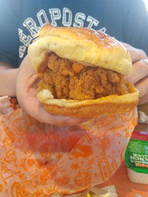 Spicy chicken sandwich