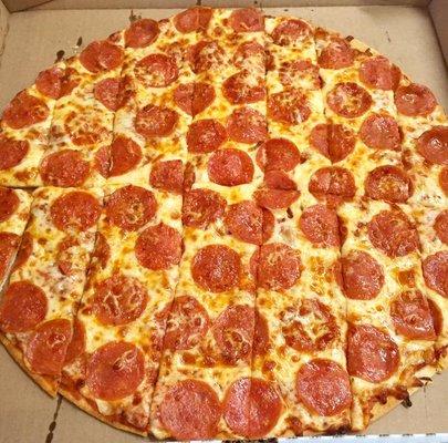 Over 60 pepperoni's on our Large 16in Pizza!