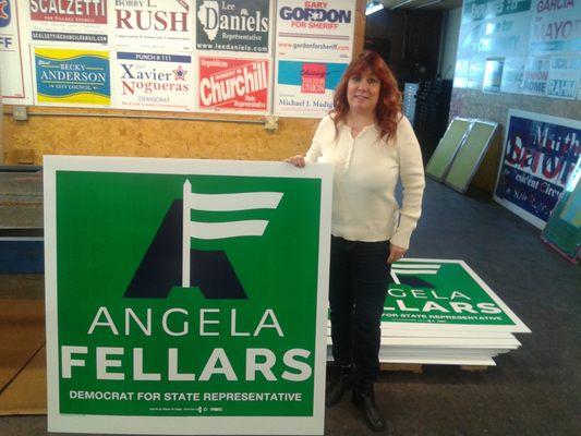 Election / Campaign 4' x 4' Roadside / Highway Signs Union Printed