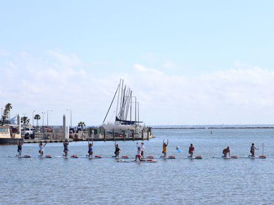 Stand up Paddleboard Yoga and Fitness