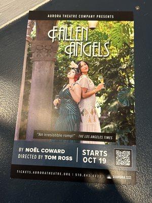 Fallen Angels By Noël Coward | Directed by Tom Ross {11/9/2024}