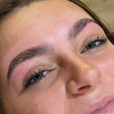 Brow Lamination + Eyebrow Threading & Tint