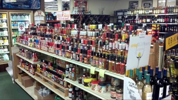 Hot Sauce selection in the store!