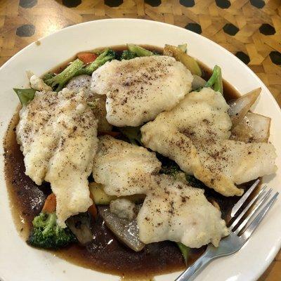 Fish with Black Bean Sauce