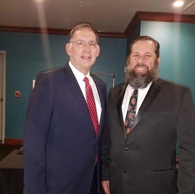 Senator John Boozman and David Meyskens owner of Semper Fi Movers LLC.