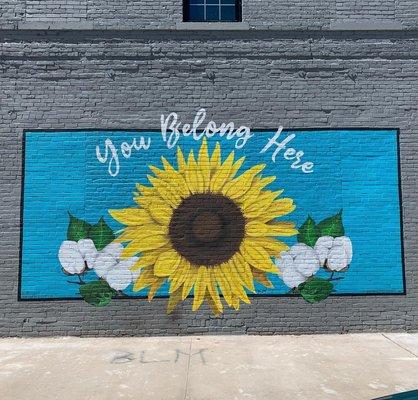 Look for the Sunflower & Cotton mural in downtown Paragould and you will find us!