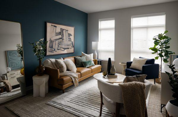 Wellsmith Apartments Model Living Room