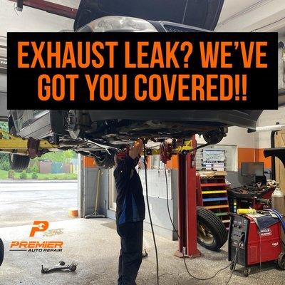 Not all exhaust leaks are the same!  GIve us a call and let us help get your exhaust working properly again!