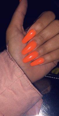 422- Portland Orange, gel polish.