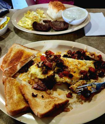 Denver omelet and breakfast special.