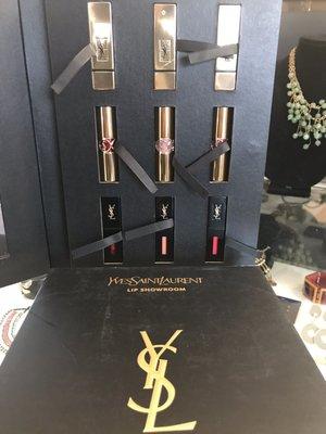 YSL lipstick Showcase