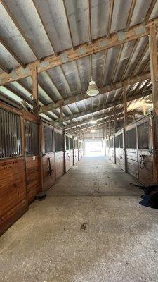 Horse stables at Audubon Park