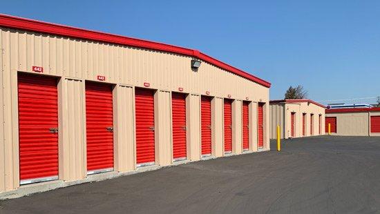 Drive-up self storage on Lathrop Rd.