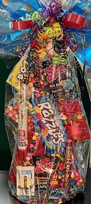 Nostalgic Candy gift pyramid package.