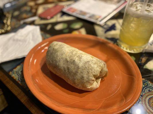 Burrito the size of a newborn