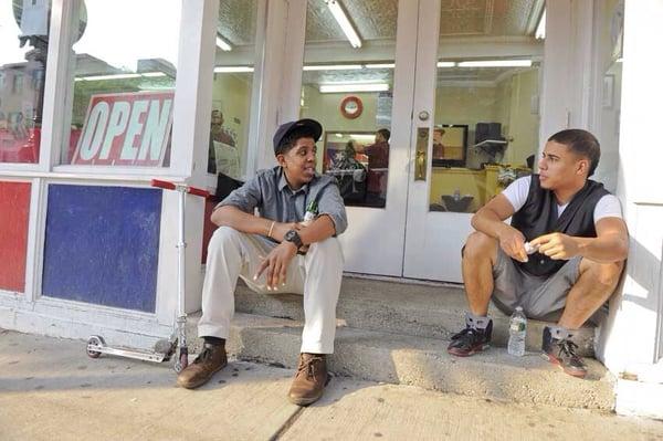 Inside of Figaro's's Barbershop in South Boston