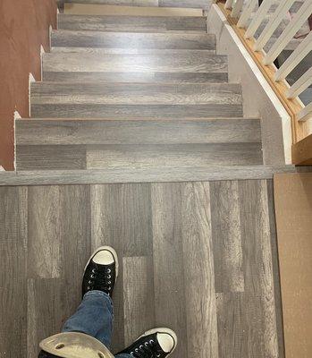 Residential Laminate Flooring Installation #stairs#remodeling [1 of 1]