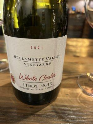 Whole Cluster, a delicious table wine.