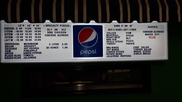 Incredible pizza co Newark,Ohio menu 2020