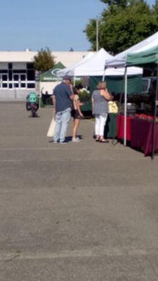 Some of the vendors from the Wednesday Farmer's Market.