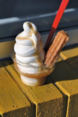 Outstanding churro sundae