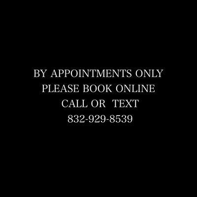 By appointments only