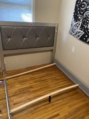 Damaged bed frame